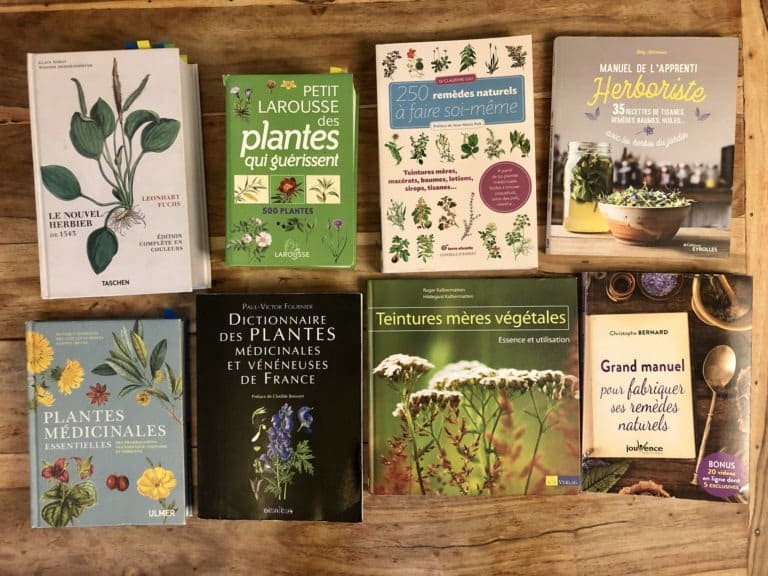 Selection de livres sur les plantes médicinales. Cueilleurs sauvages