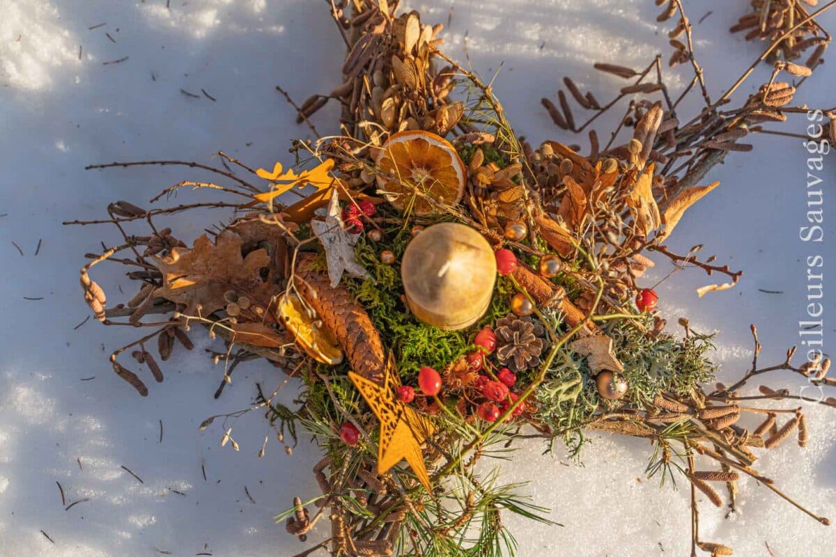 Atelier de création d'une Étoile de Noël. Cueilleurs sauvages